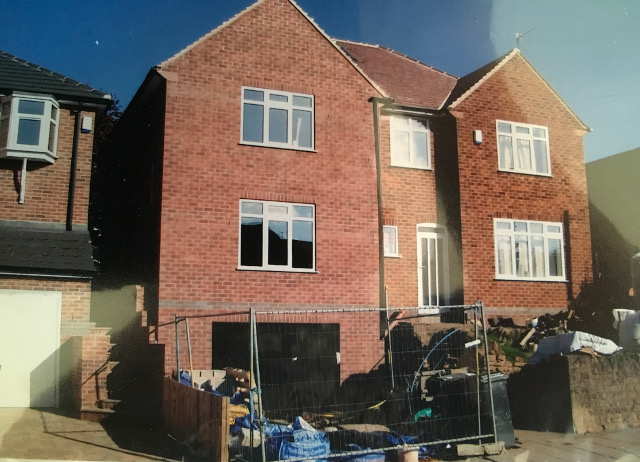 RLC Roofing - scaffold on house in Mansfield.